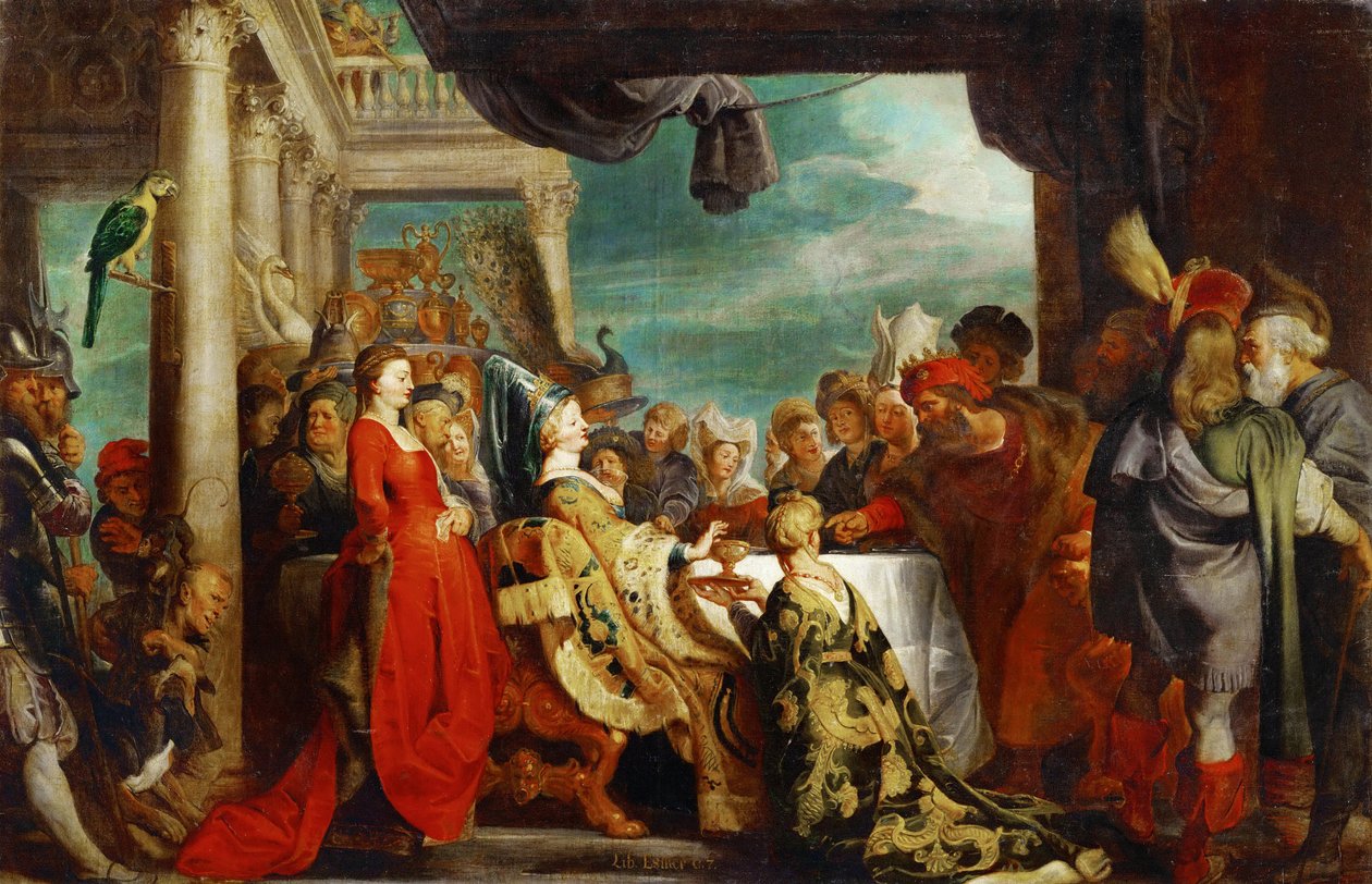Alboin (vers 530-572) et Rosemonde (morte 572) - Alboin og Rosamund - Pieter Paul Rubens (1577-1640). Olie på lærred, ca. 1615. Mål : 132x202 cm. Kunsthistorisk Museum, Vienne af Peter Paul Rubens