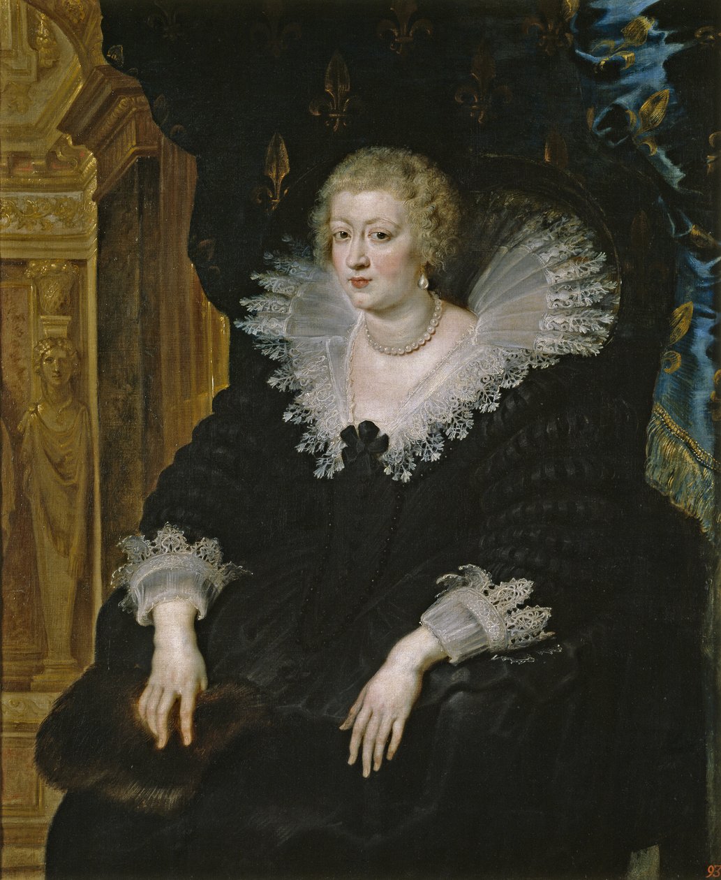 Anne af Østrig (1601-1666), ca. 1622 (olie på lærred) af Peter Paul Rubens