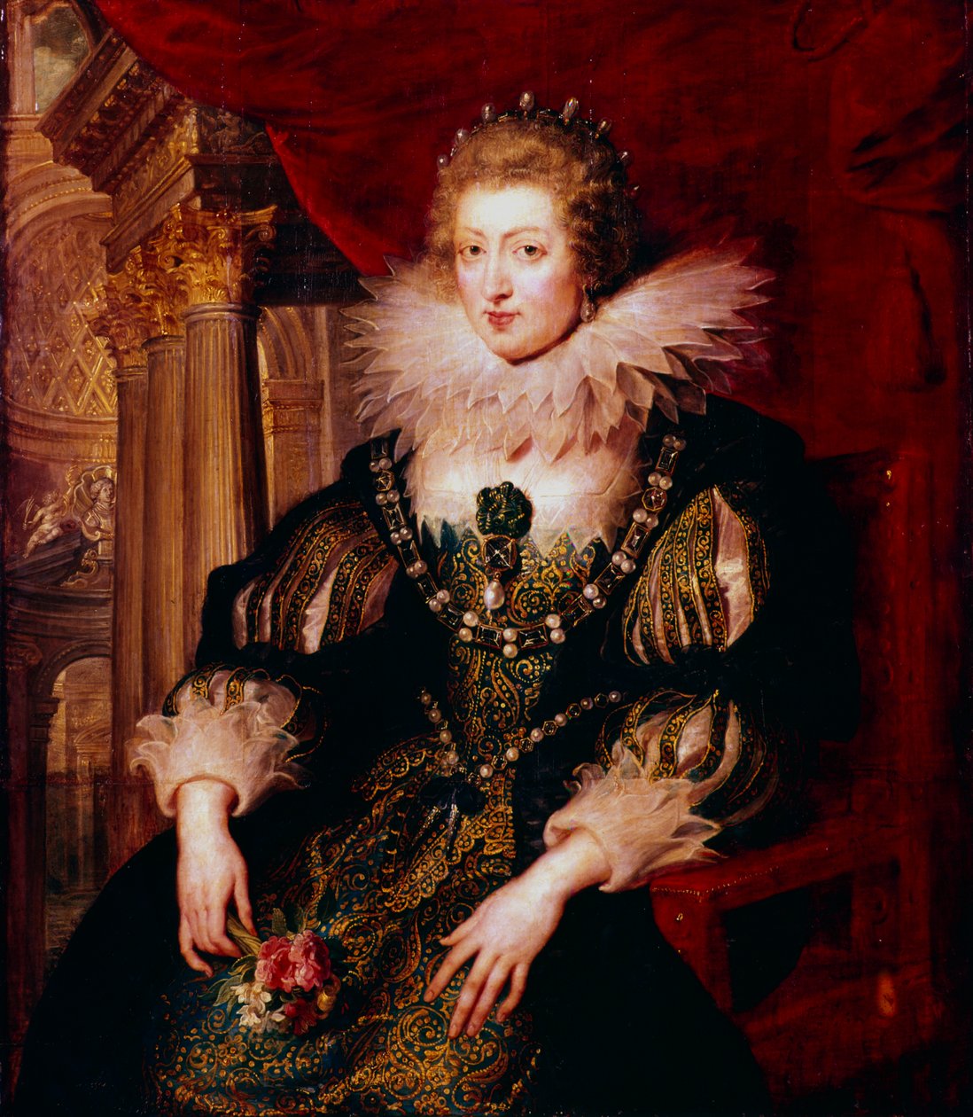 Anne af Østrig, Dronningkonsort af Frankrig, 1600-tallet. af Peter Paul Rubens