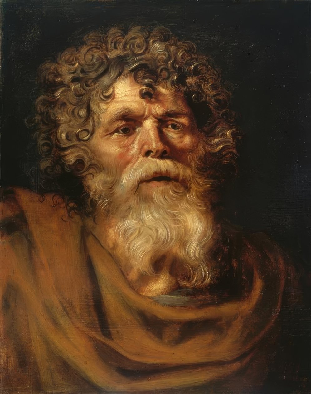 Portræt af en skægget gammel mand af Peter Paul Rubens