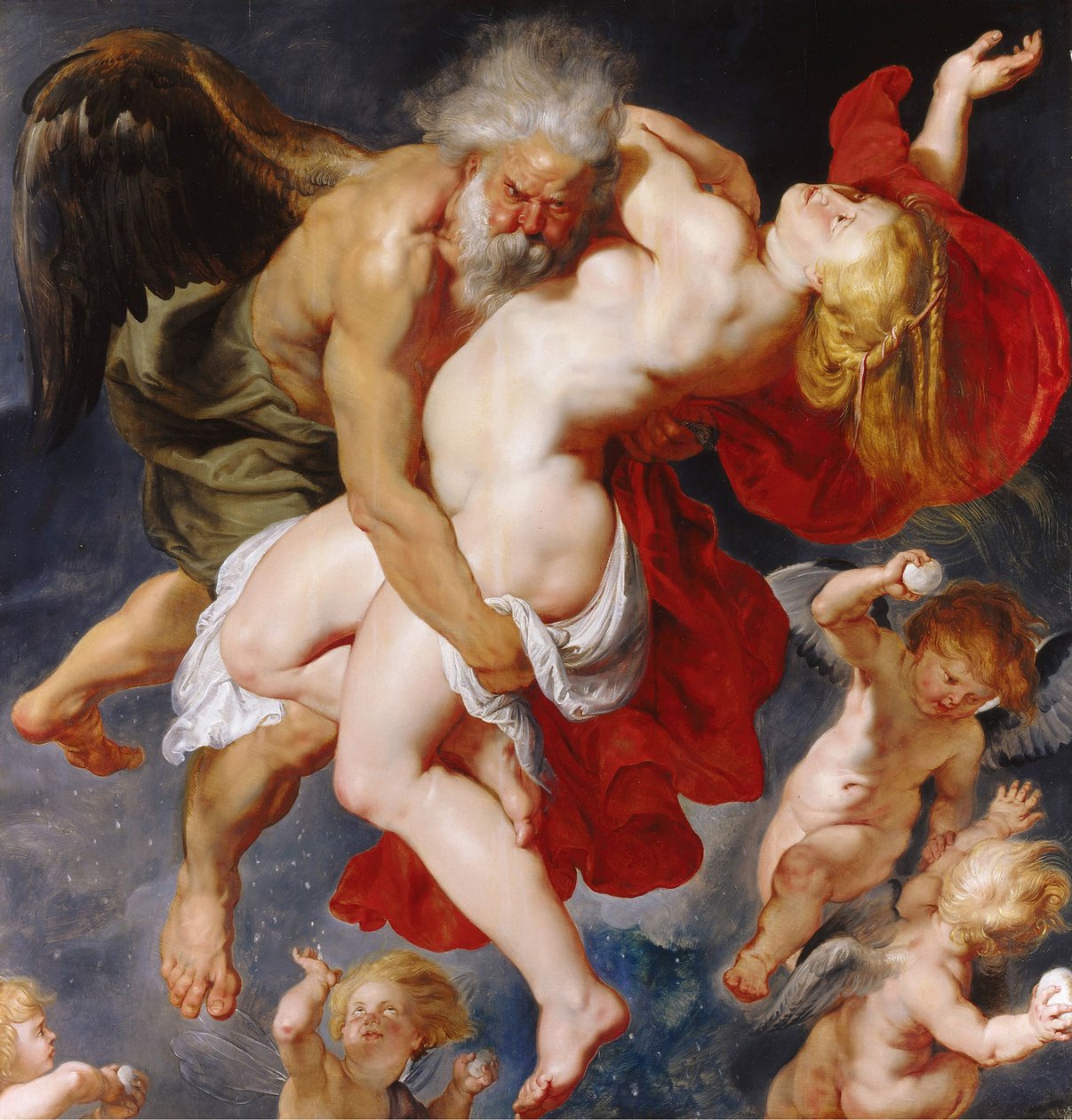 Boreas bortfører Orithyia, ca. 1615. af Peter Paul Rubens