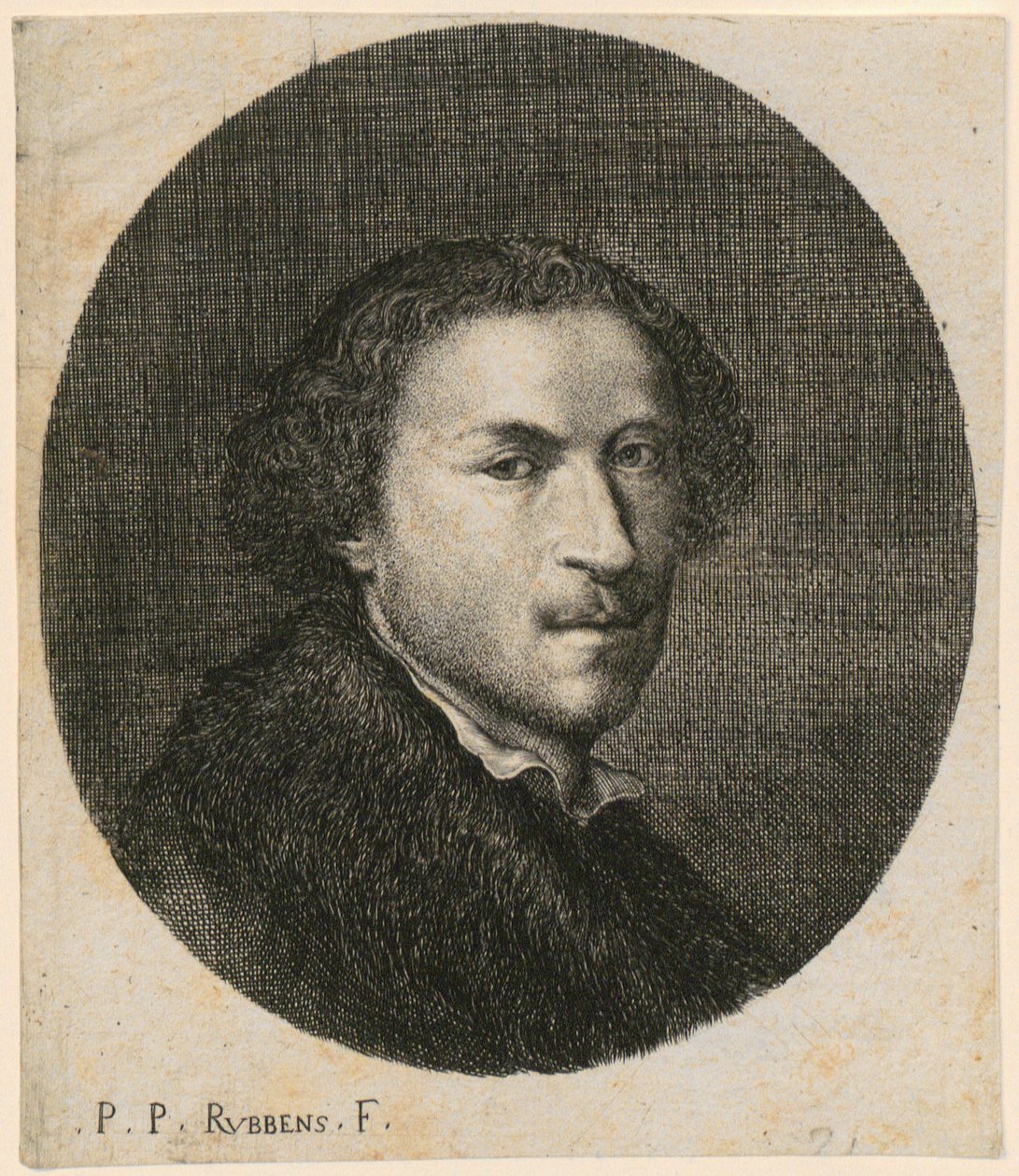 Buste af en mand, trekvartprofil mod højre af Peter Paul Rubens