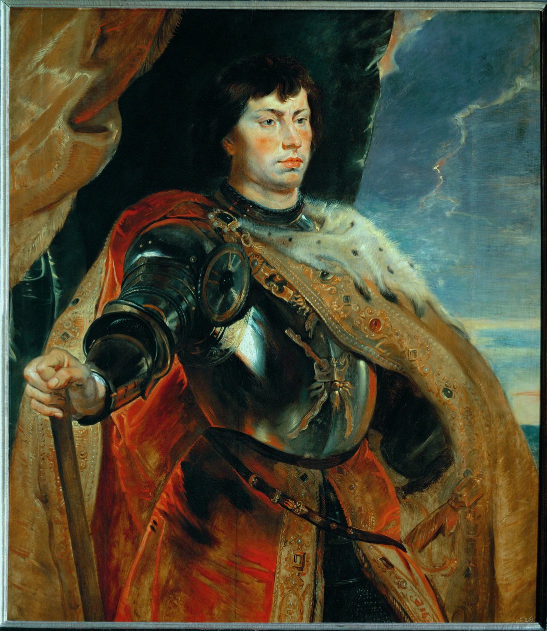 Karl den Dristige af Burgund, ca. 1618 (maleri på egetræ) af Peter Paul Rubens