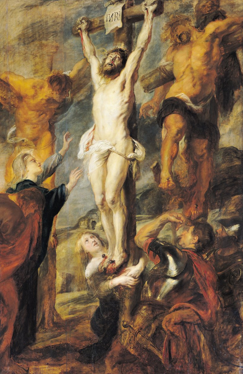 Kristus mellem de to tyve, ca.1635 af Peter Paul Rubens