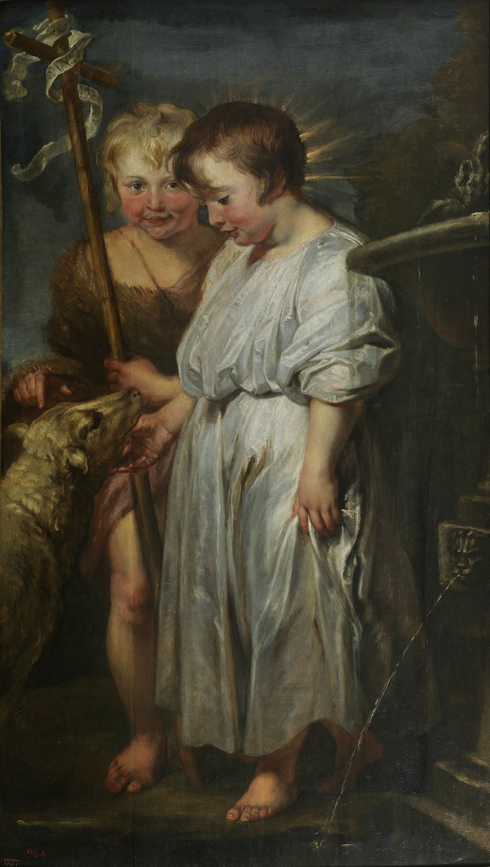 Kristus og Johannes Døberen som børn af Peter Paul Rubens