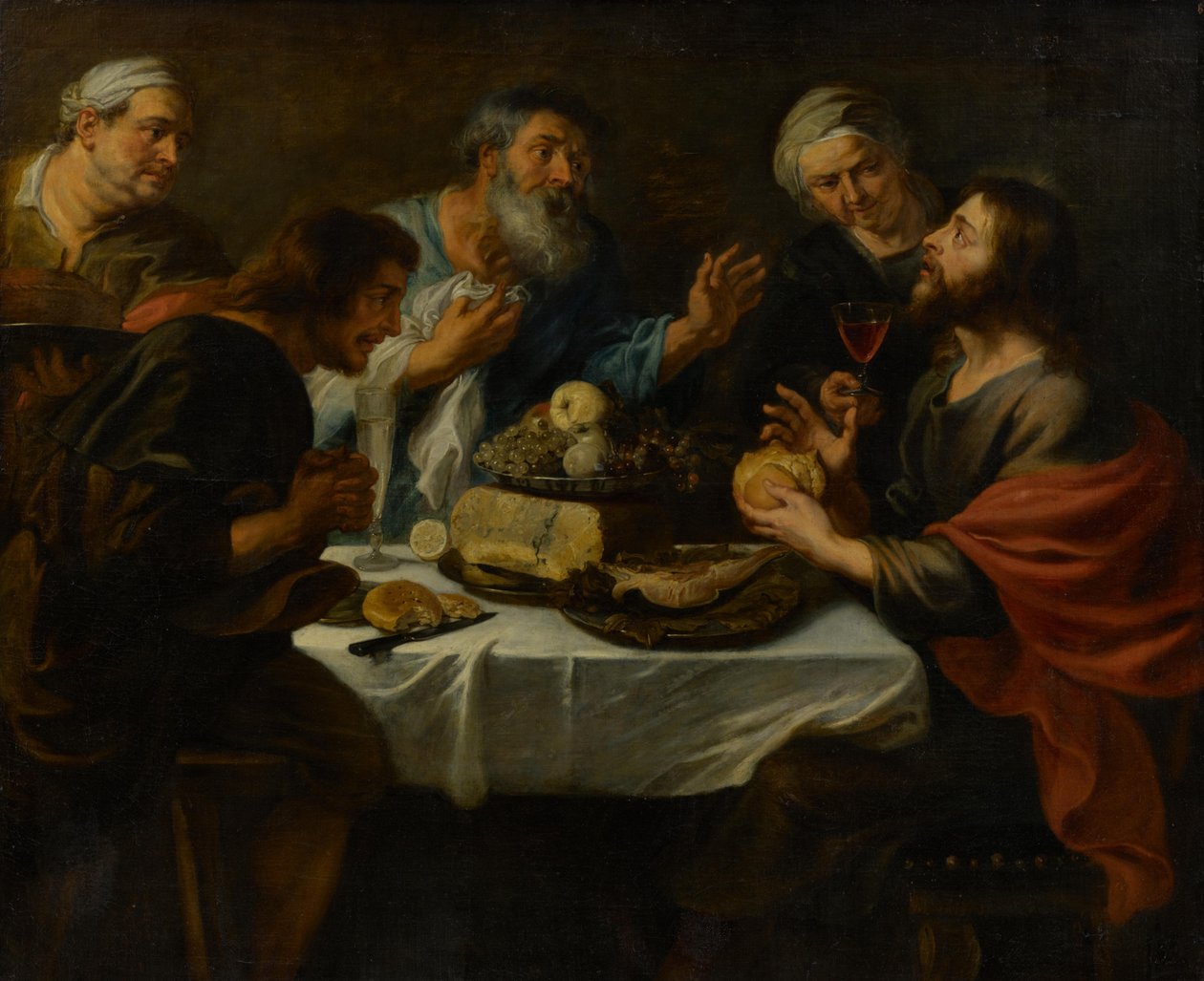 Kristus i Emmaus af Peter Paul Rubens