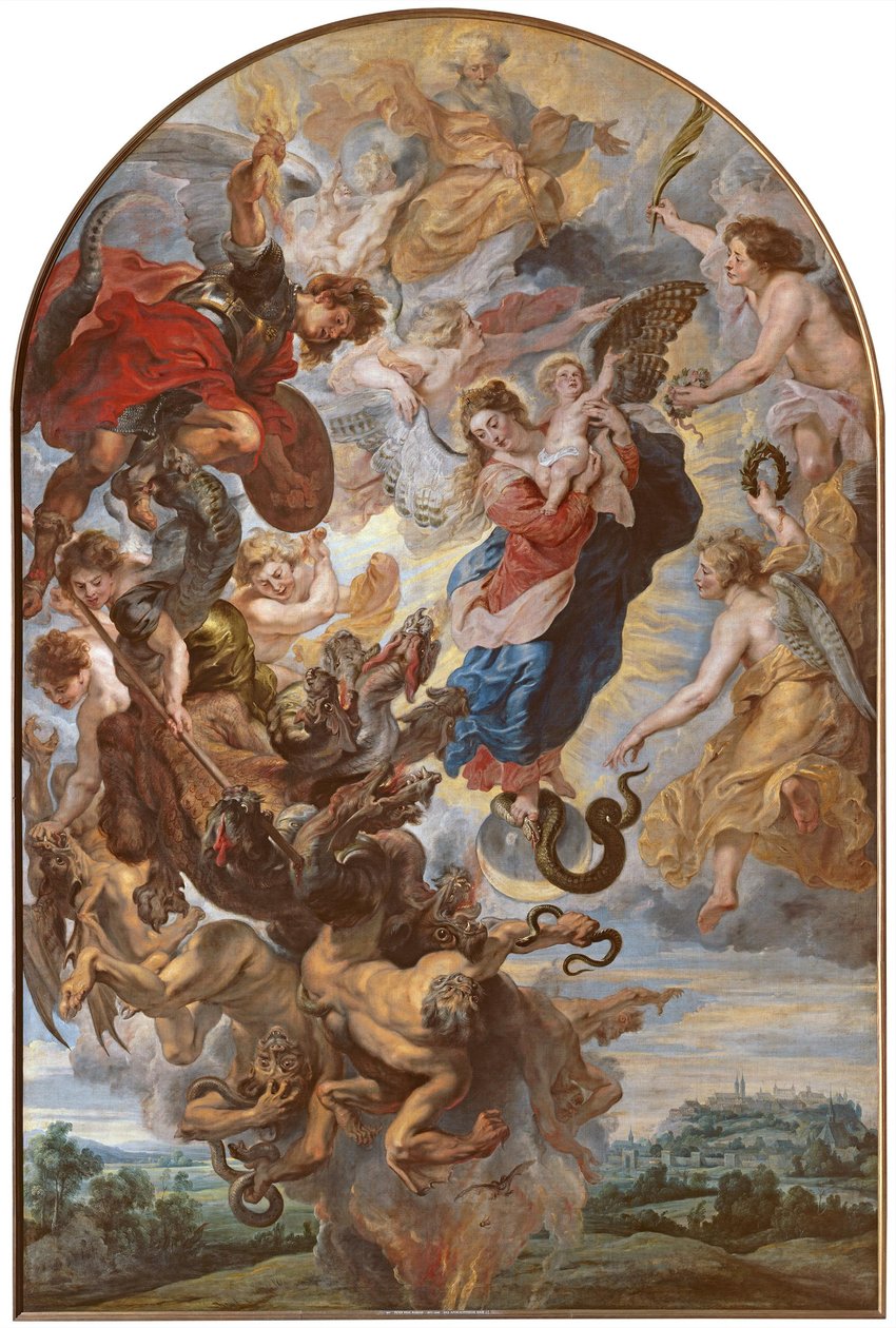 Den apokalyptiske kvinde af Peter Paul Rubens