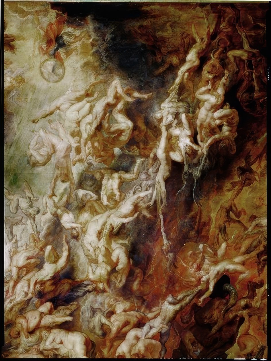De forbandedes fald i helvede af Peter Paul Rubens