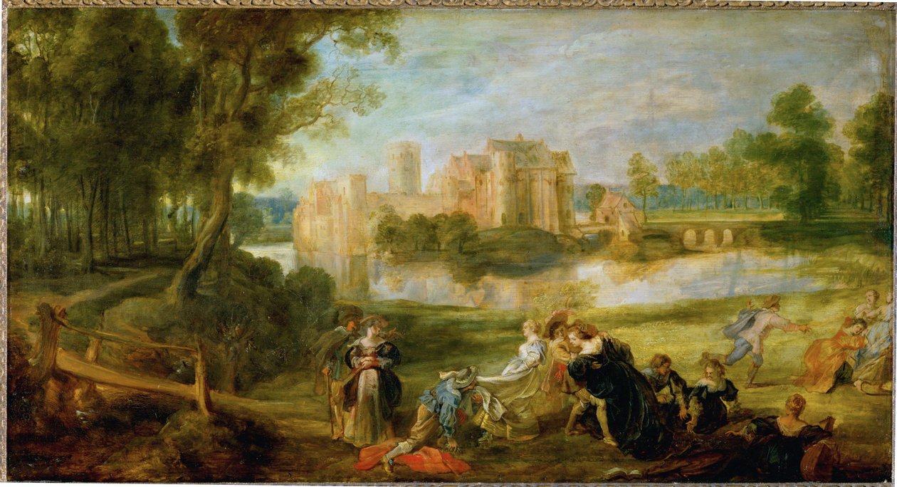 Der Schlosspark, ca. 1635 (olie på egetræ) af Peter Paul Rubens