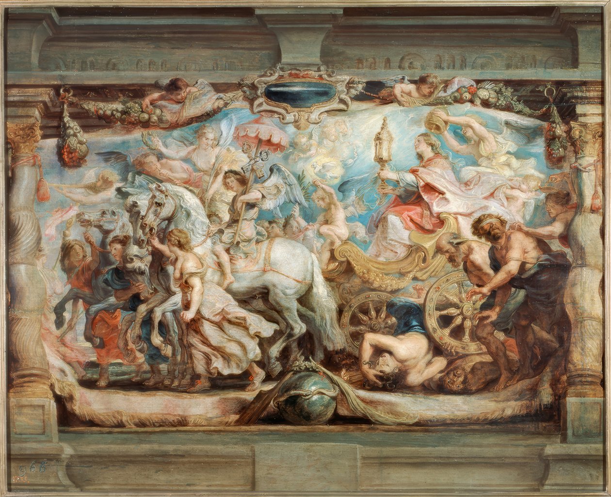 Kirkens triumf over uvidenhed og vildfarelse af Peter Paul Rubens