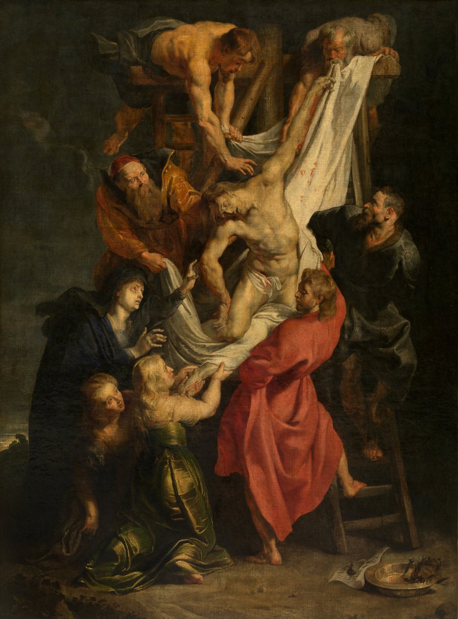 Nedstigning fra korset (olie på lærred) af Peter Paul Rubens