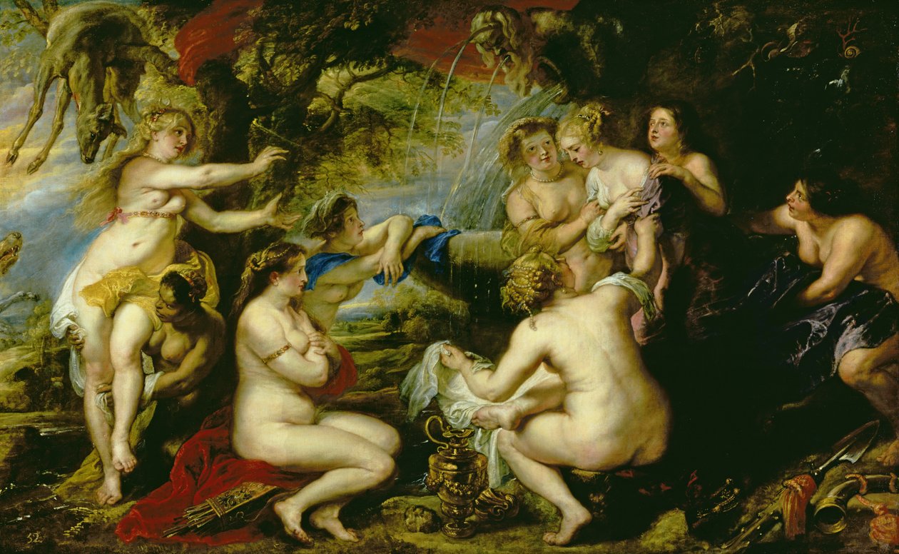 Diana og Callisto, ca. 1638-40 (olie på lærred) af Peter Paul Rubens
