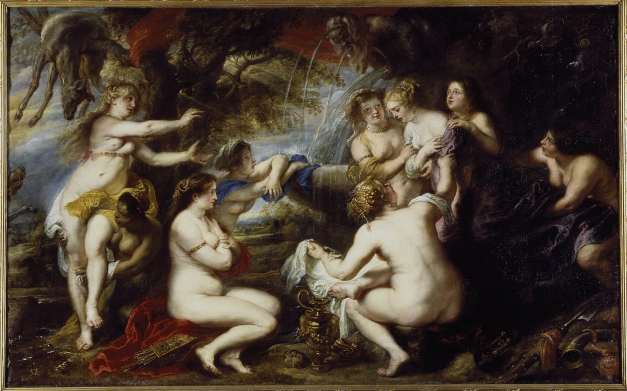 Diane og Callisto - Olie på lærred af Peter Paul Rubens