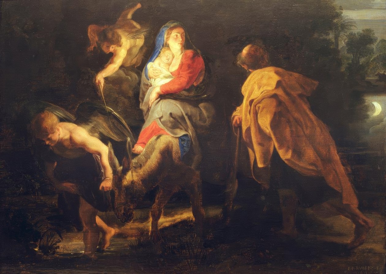 Flyrejsen til Egypten af Peter Paul Rubens