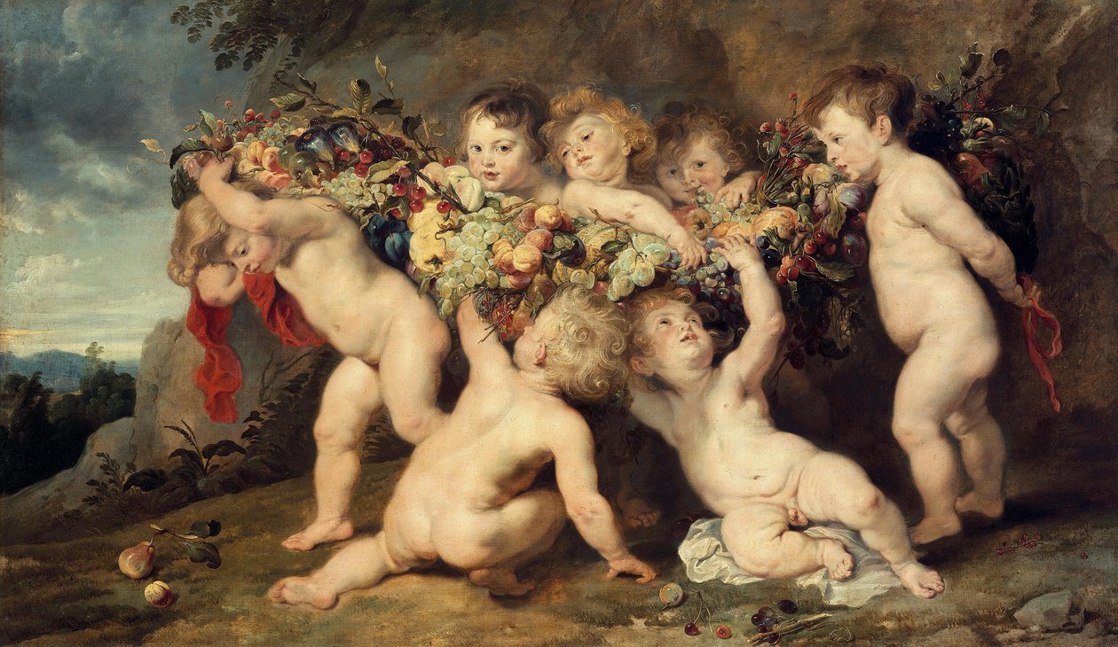 Frugtguirlanden (med Frans Snyders og Jan Wildens) af Peter Paul Rubens