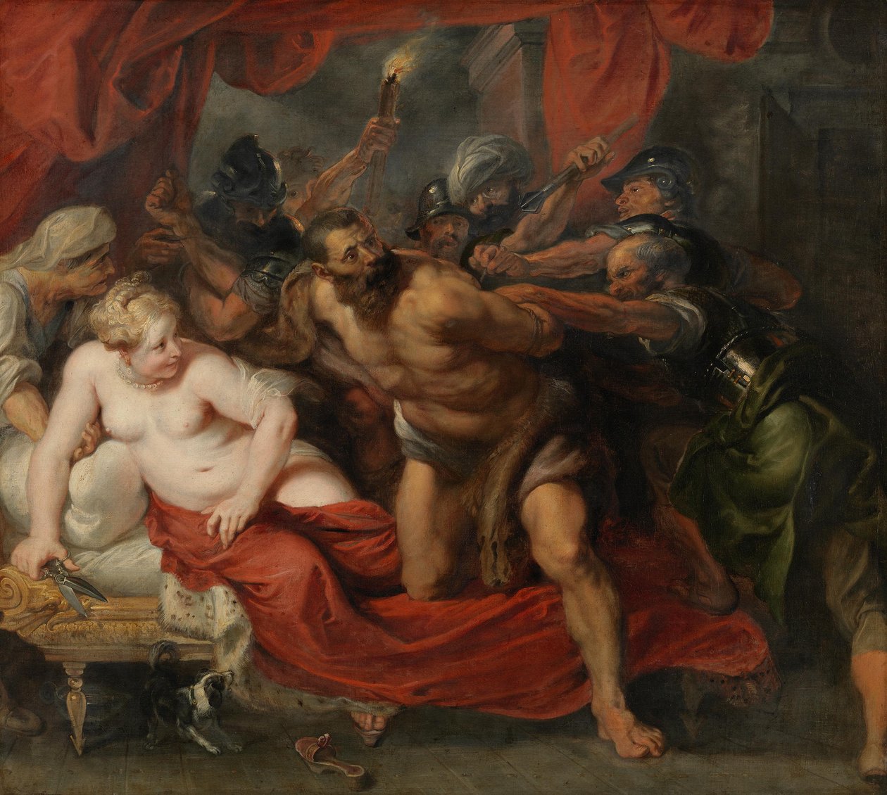 Samsons tilfangetagelse af Peter Paul Rubens