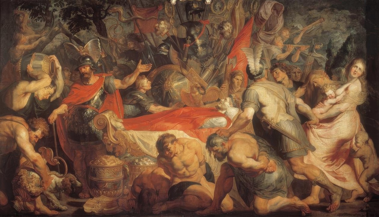 Begravelsen for Decius Mus af Peter Paul Rubens