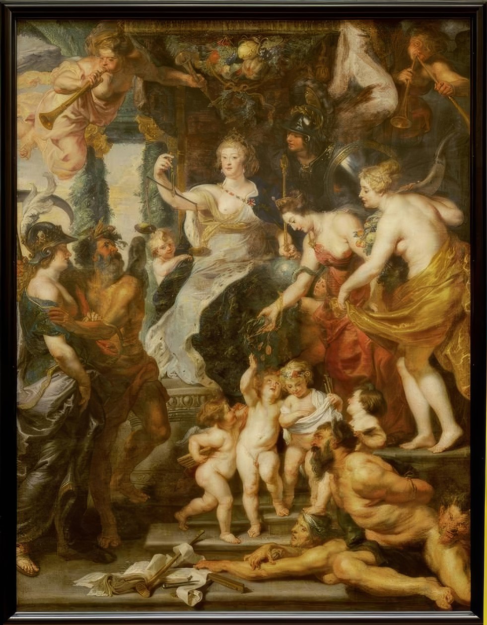 Maria de Medicis lykkelige regeringstid af Peter Paul Rubens