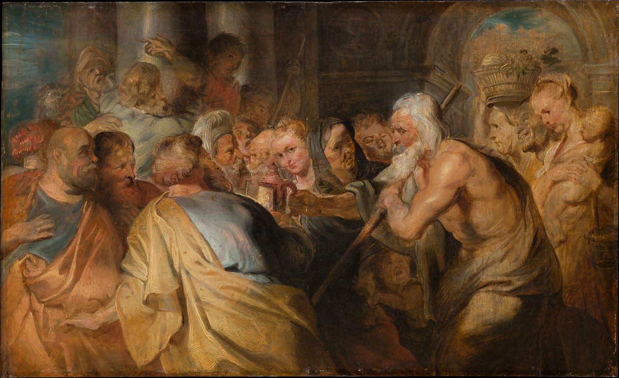 Diogenes på jagt efter en ærlig mand af Peter Paul Rubens