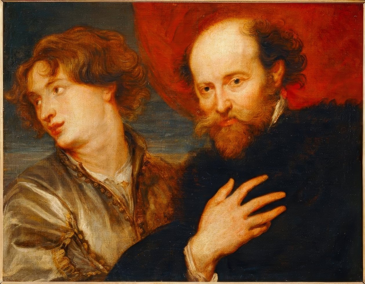 Idealiseret dobbeltportræt af van Dyck og Rubens af Peter Paul Rubens