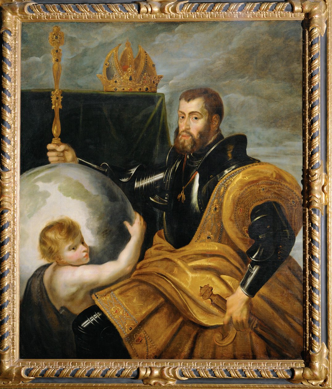 Kejser Karl V som verdens herre, ca. 1607 (maleri på lærred) af Peter Paul Rubens