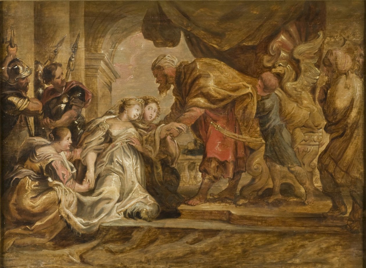 Esther og Ahasverus af Peter Paul Rubens