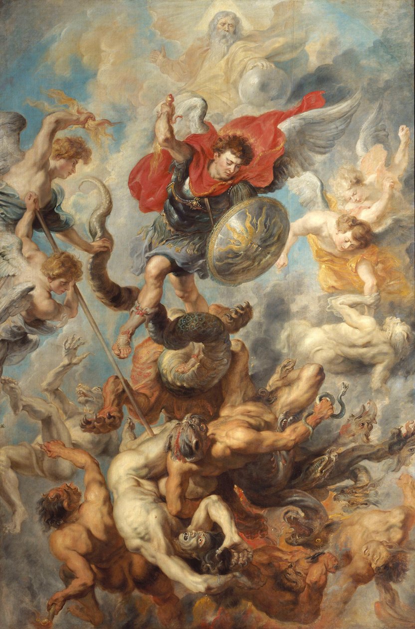 De oprørske engles fald af Peter Paul Rubens