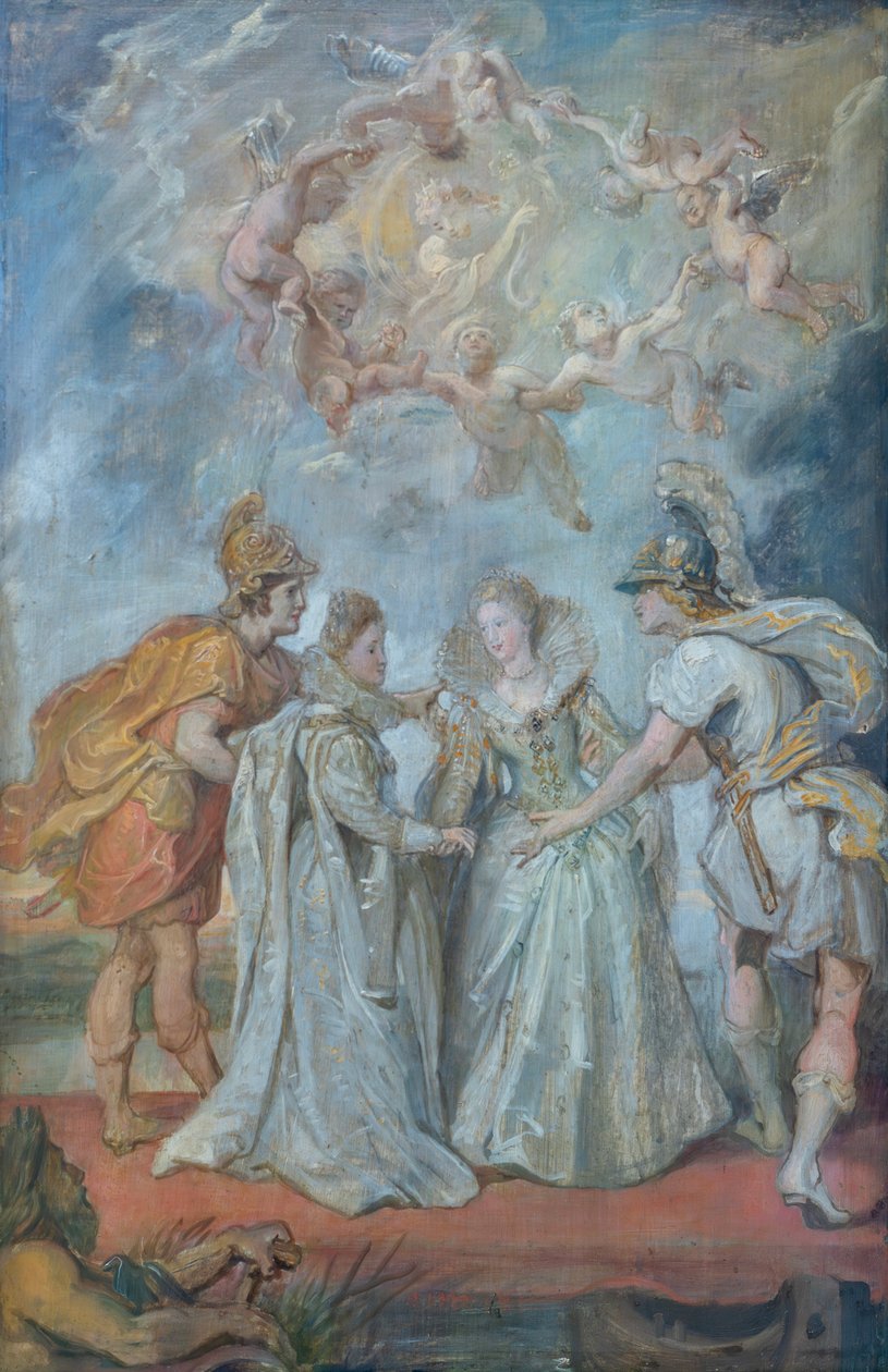 Familiær udveksling af prinsesserne mellem Spanien og Frankrig den 9. november 1615 af Peter Paul Rubens