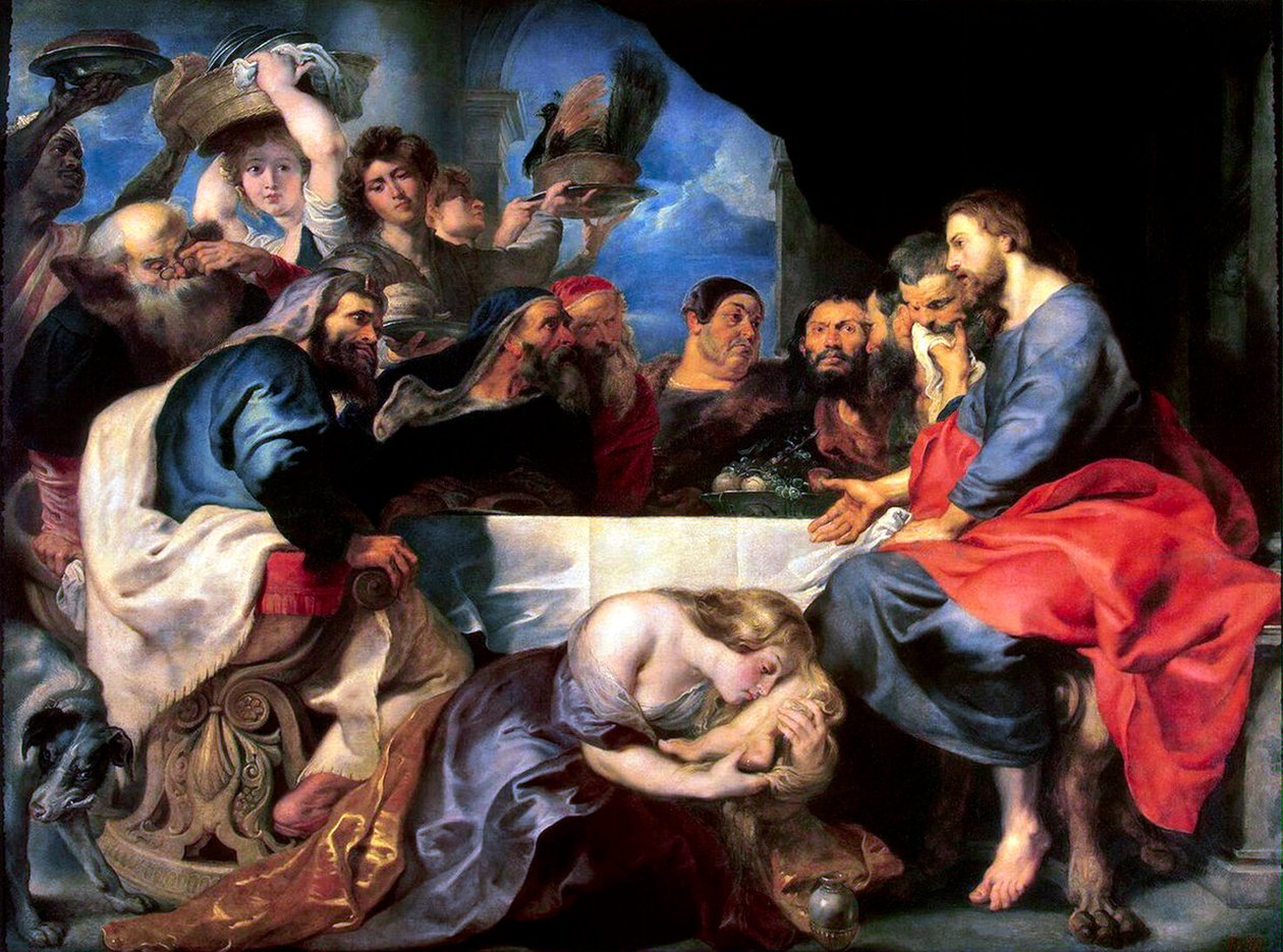 Fest i farisæeren Simons hus, mellem 1618 og 1620. af Peter Paul Rubens