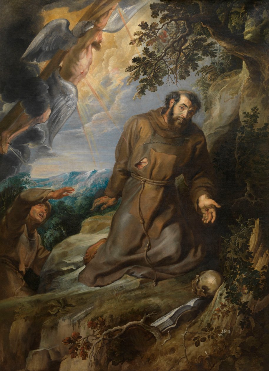 Frans af Assisi modtager stigmataerne af Peter Paul Rubens