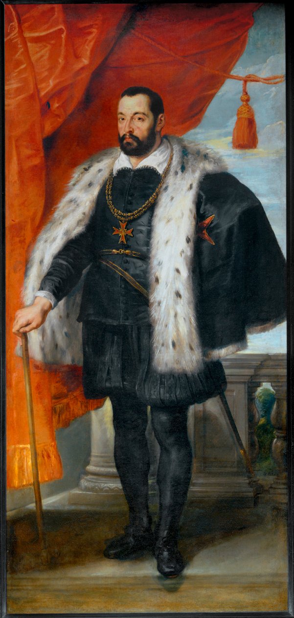 Francois I de Medicis, storhertug af Toscana (maleri på lærred) af Peter Paul Rubens