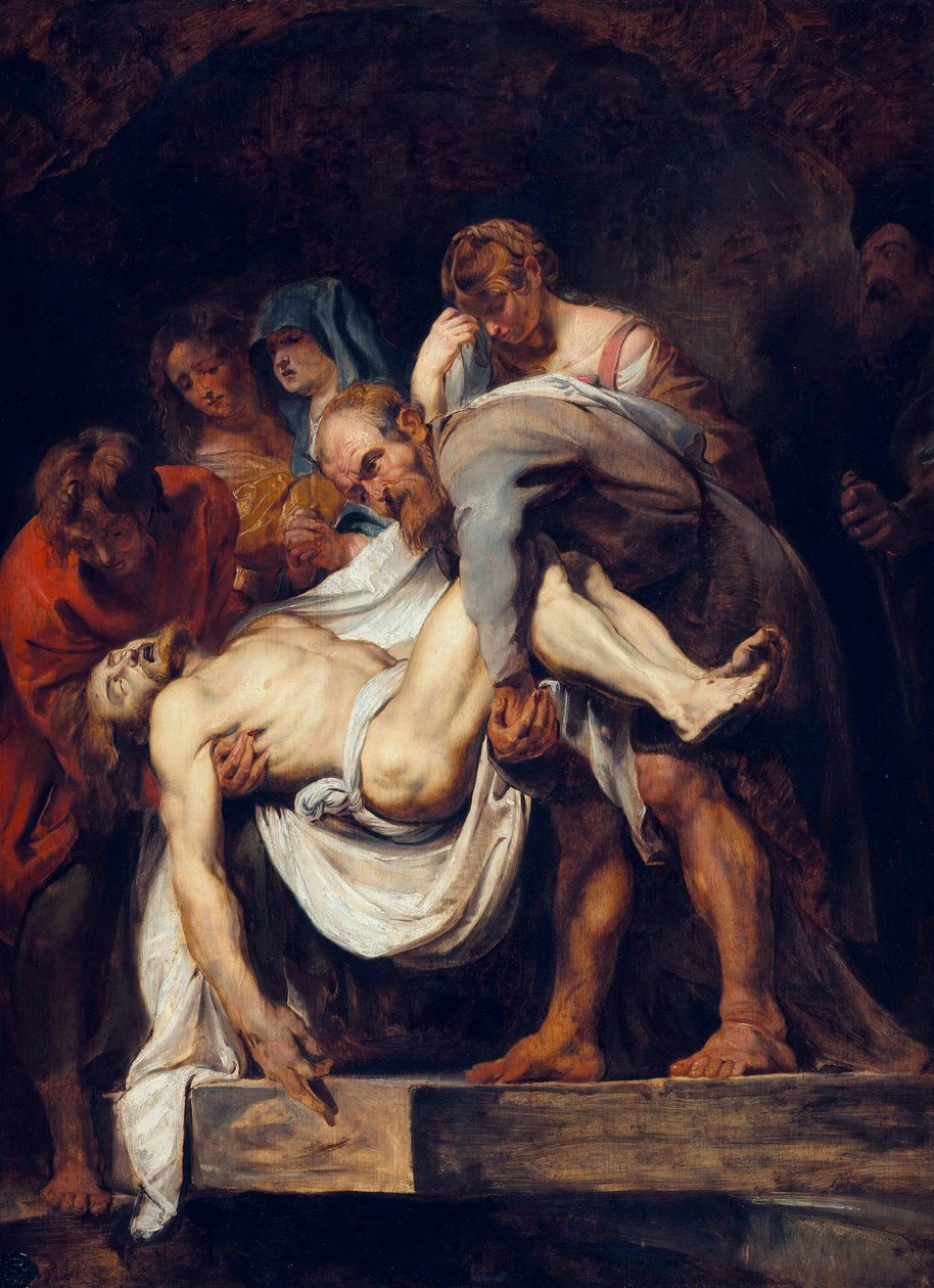 Fransk:  Begravelsen Begravelsen af Peter Paul Rubens