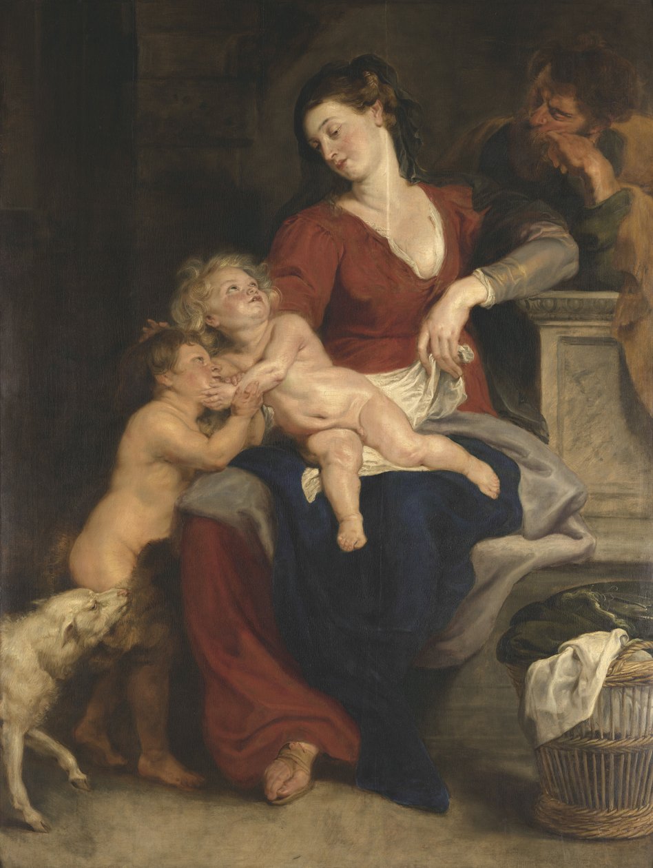 Hellig familie med kurven af Peter Paul Rubens