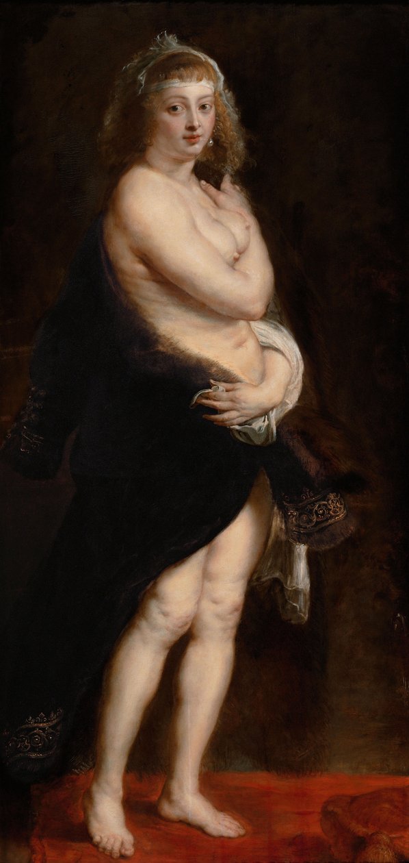 Helena Fourment in a Fur Robe af Peter Paul Rubens