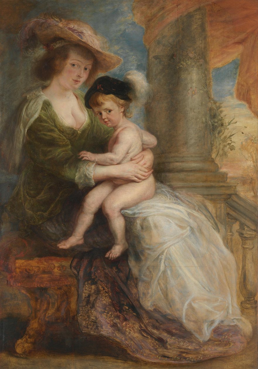 Helene Fourment med sin førstefødte søn Frans af Peter Paul Rubens