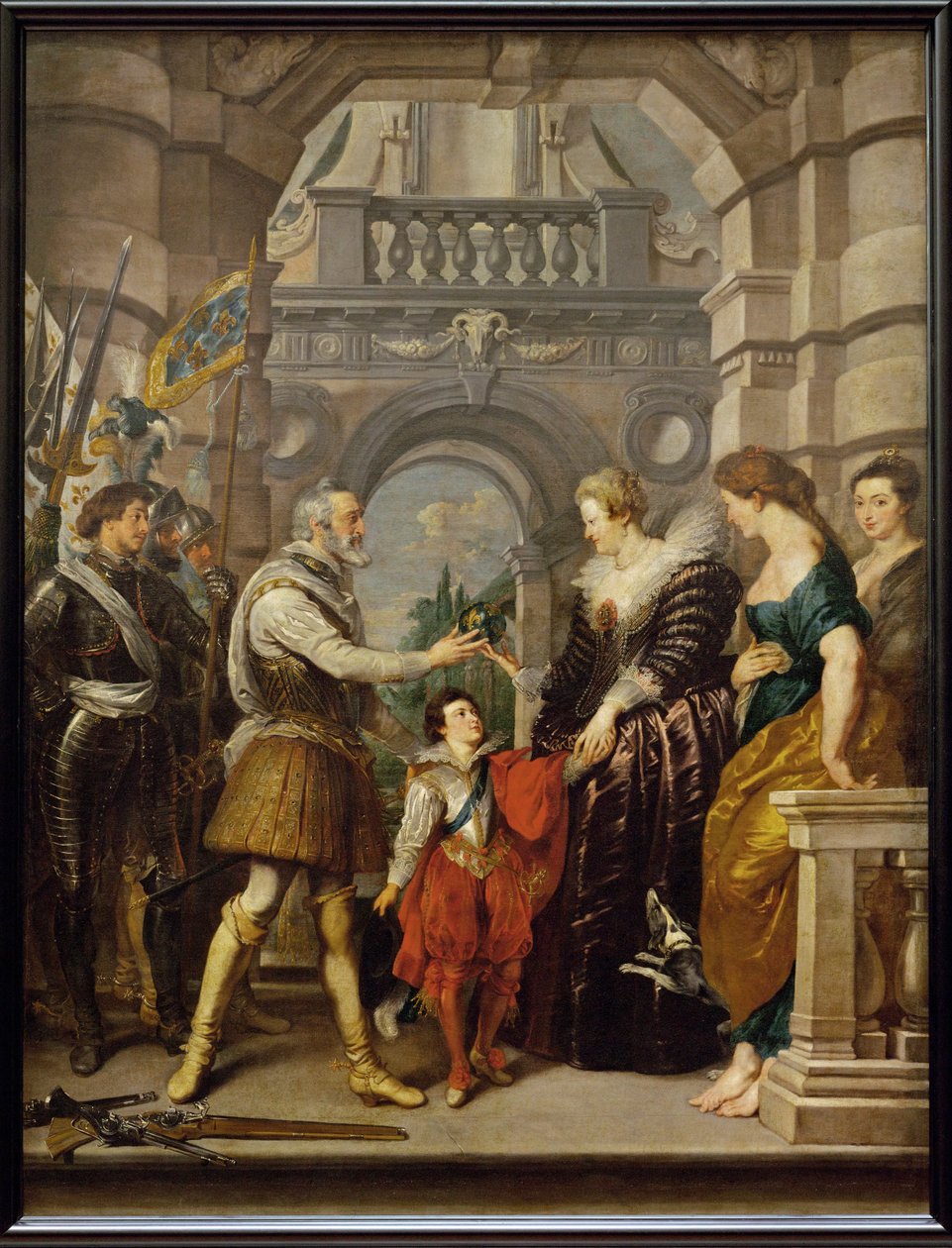 Henri IV rejser til krigen i Tyskland af Peter Paul Rubens