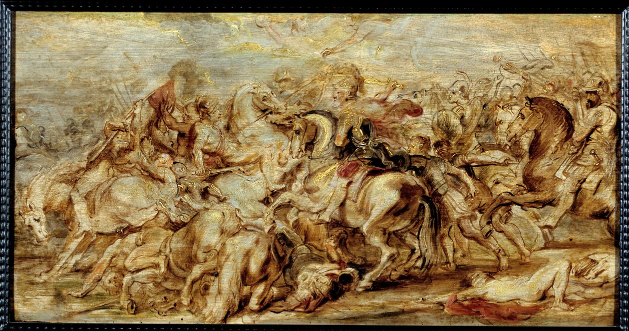 Henrik IV har slaget ved Ivry af Peter Paul Rubens