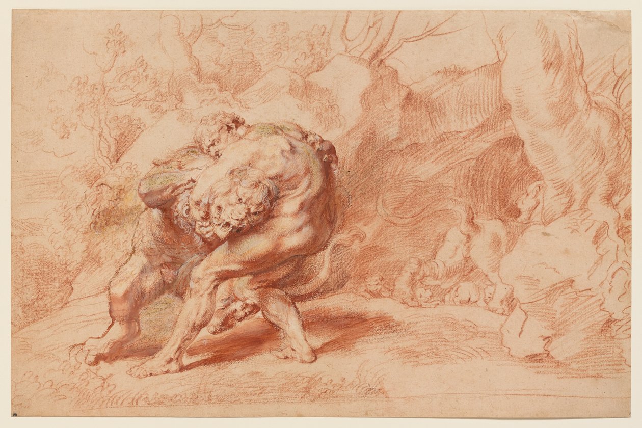 Herkules kvæler den nemeiske løve af Peter Paul Rubens