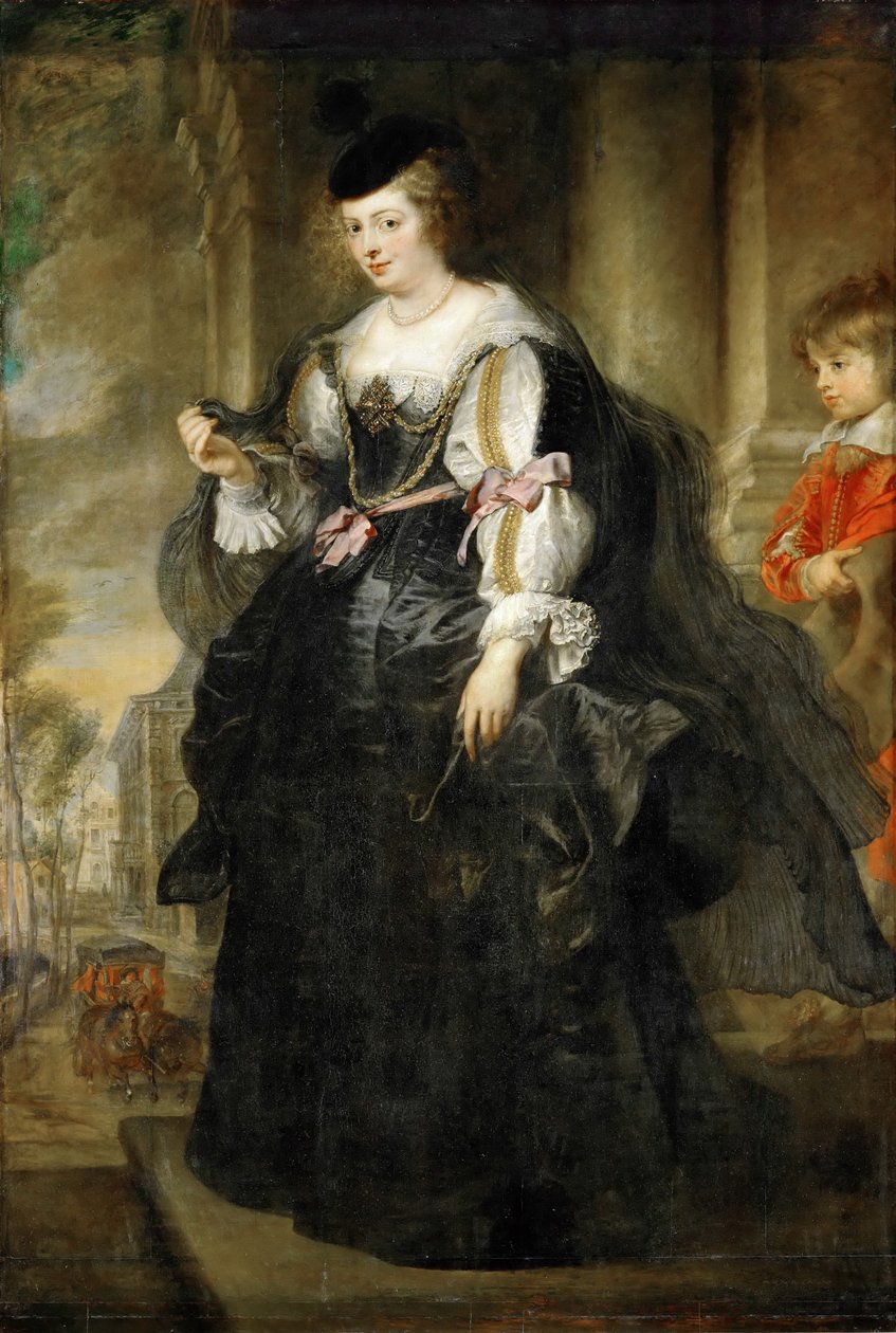 Hélène Fourment med en vogn af Peter Paul Rubens