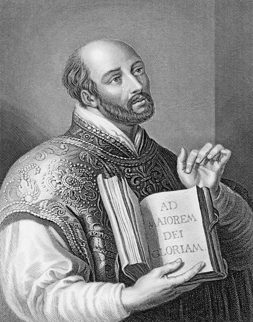 Ignatius Loyola, graveret af William Holl den yngre, c.1830 af Peter Paul Rubens