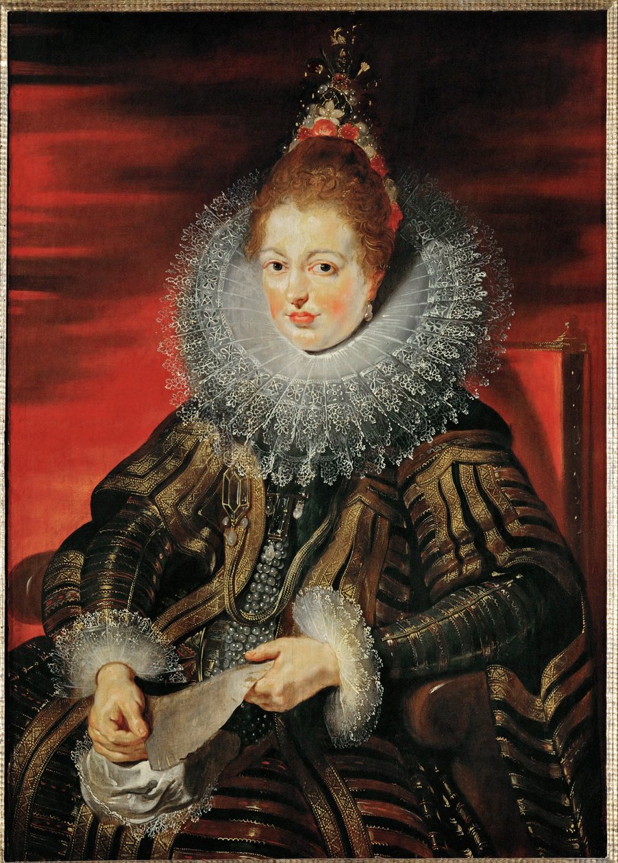 Infanta Isabella Clara Eugenia, ca. 1613-15 (olie på træ) af Peter Paul Rubens