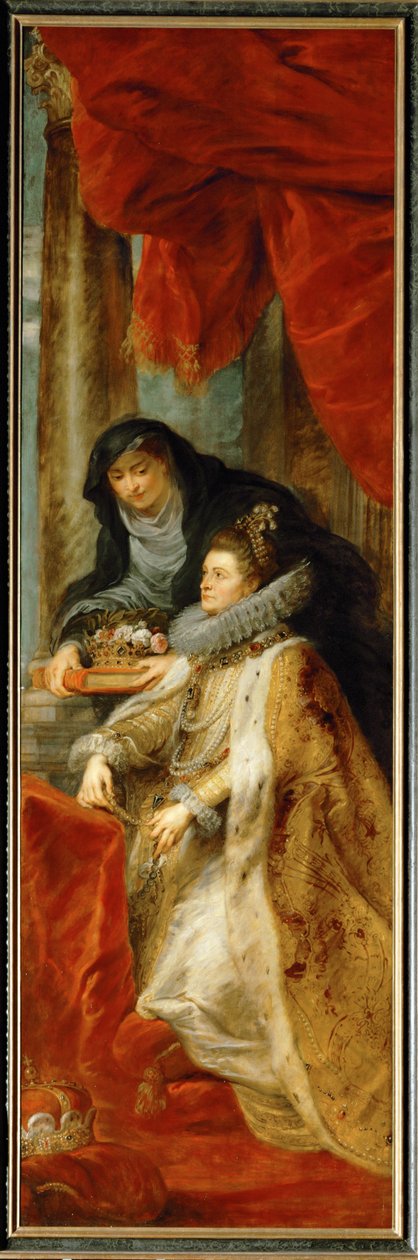 Infanta Isabella Clara Eugenia med Sankt Elisabeth af Ungarn af Peter Paul Rubens