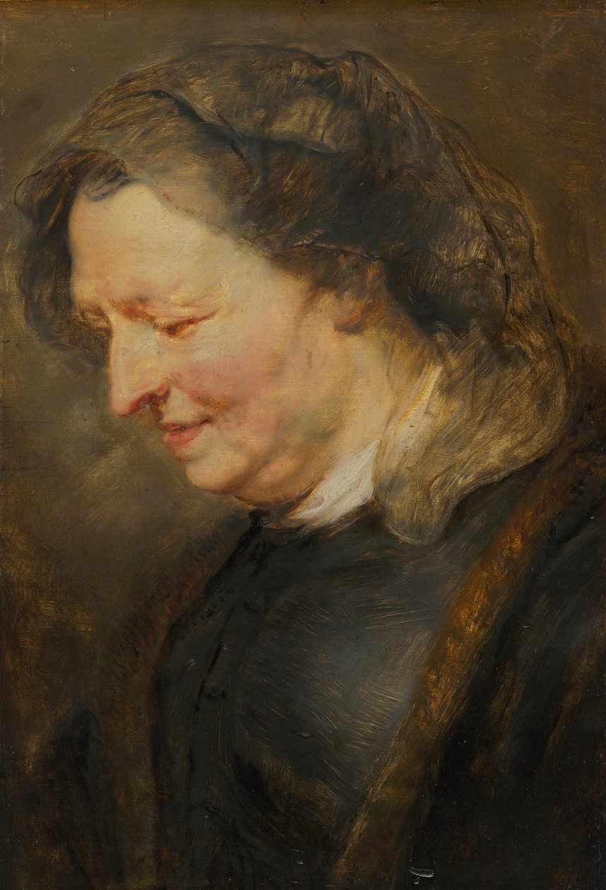 Hovedstudie af en gammel kvinde af Peter Paul Rubens