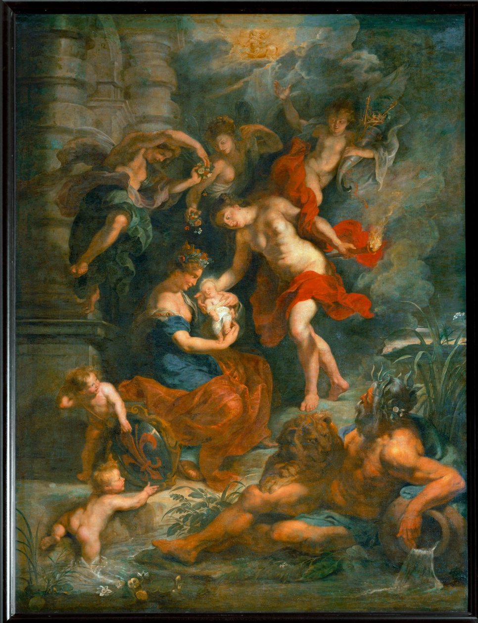 Dronning Maria de Medicis fødsel i Firenze den 26. april 1573 ... af Peter Paul Rubens