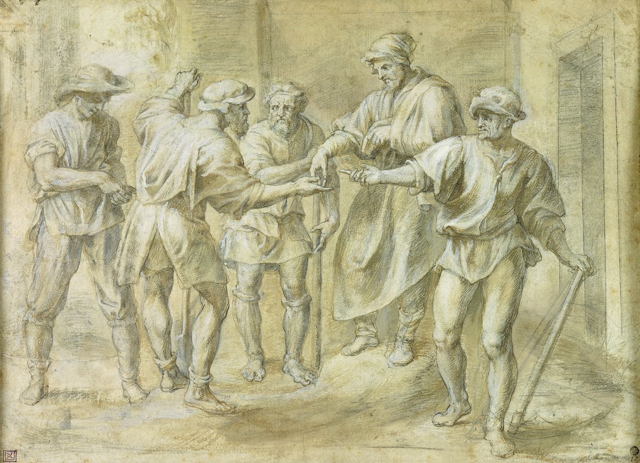 Lignelsen om vinbonden, af Andrea del Sarto, af Peter Paul Rubens