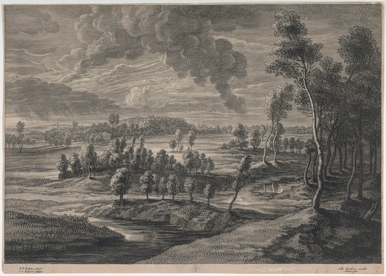 Landskab af Peter Paul Rubens