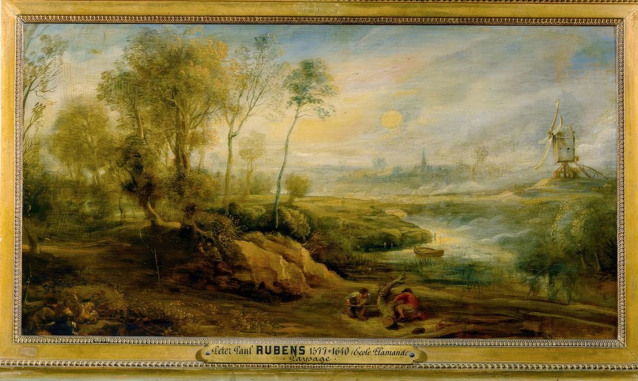 Landskab med fugleplader af Peter Paul Rubens