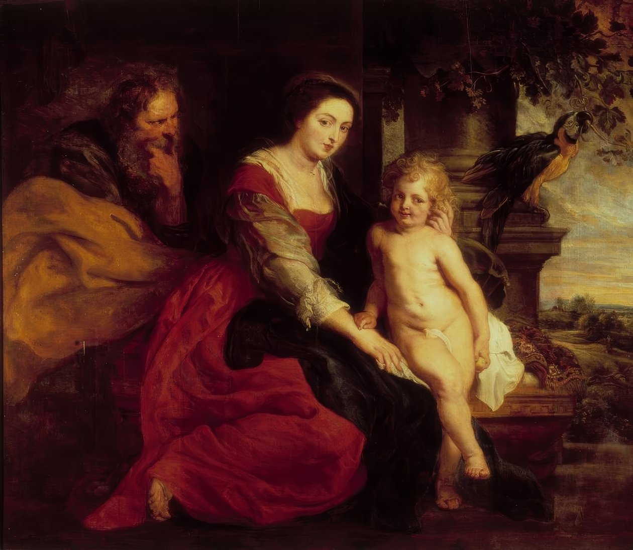 Madonna med papegøjen af Peter Paul Rubens
