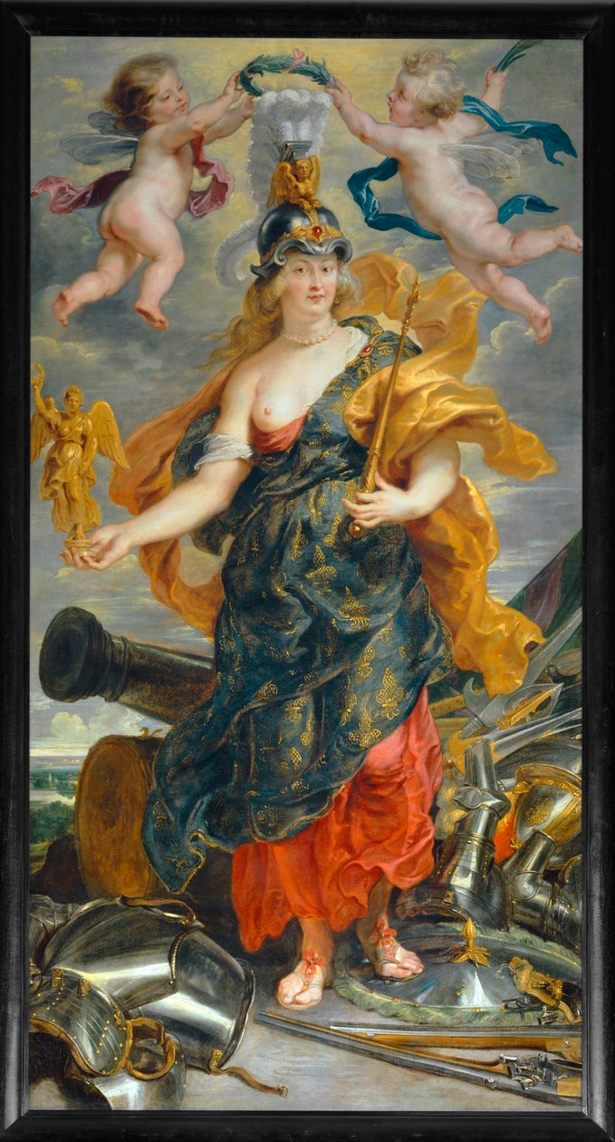 Marie de Medicis som triumferende dronning (maleri på lærred) af Peter Paul Rubens