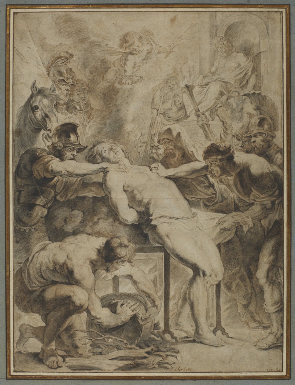 Saint Lawrences martyrium, 1550 af Peter Paul Rubens